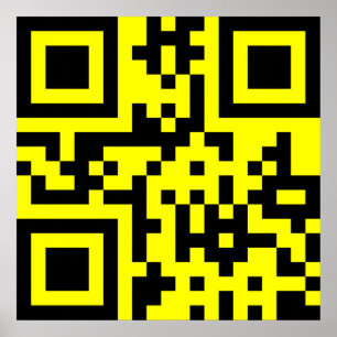 Poster ‹ Joyeux visage souriant Emoji — Code QR