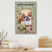 Poster Joyeux voeux d'anniversaire menton japonais (Cuisine)