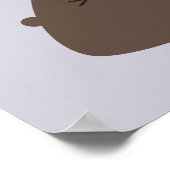 Poster Joyeux volcan Kawaii (Coin)