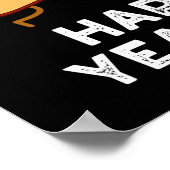 Poster Joyeux Yeaster drôle Pun Pain Pun Dark BG (Coin)