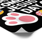 Poster Joyeux Zombie Jésus Jour de Pâques Zombie (Coin)