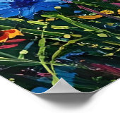 Poster Joyful Expressionist Vibrant Wildflower Sunflower  (Coin)