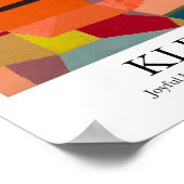 Poster Joyful Mountain Landcape par Paul Klee (Coin)