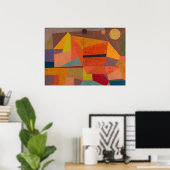 Poster Joyful Mountain Landcape par Paul Klee (Bureau à domicile)