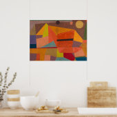 Poster Joyful Mountain Landcape par Paul Klee (Cuisine)