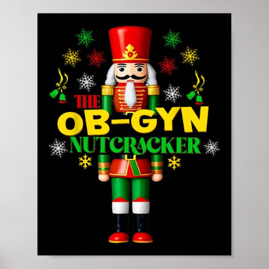 Poster Joyful Nutcracker Ob-gyn Fun Festin Noël Gyn (Devant)