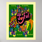 Poster Joyful Whimsy : une célébration de la positivité (Devant)