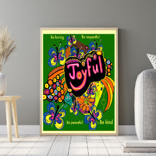 Poster Joyful Whimsy : une célébration de la positivité