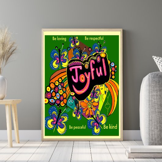 Poster Joyful Whimsy : une célébration de la positivité