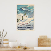 Poster Joys of Winter Sports - Wengernalp Jungfrau (Cuisine)