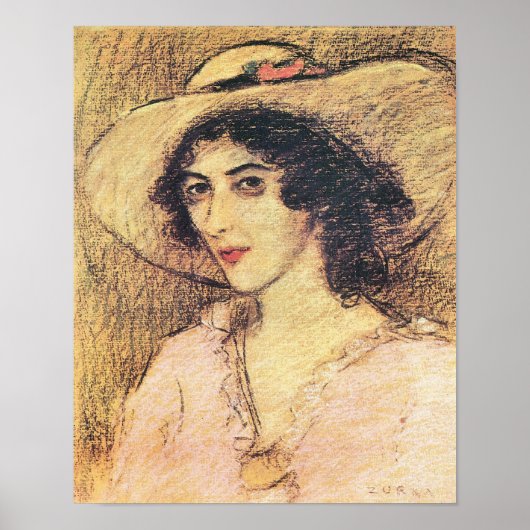 Poster Jozsef Rippl-Ronai - Zorka (Devant)