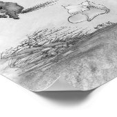 Poster JT08 "A Quiet Hack" noir et blanc (Coin)