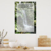 Poster Juan 4:13 con Cascada (Cuisine)