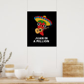 Poster Juan Dans Un Million Drôle Mexicain Chili Pun Dark (Cuisine)