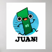 Poster Juan Funny Mexicain Numéro Un Pun (Devant)