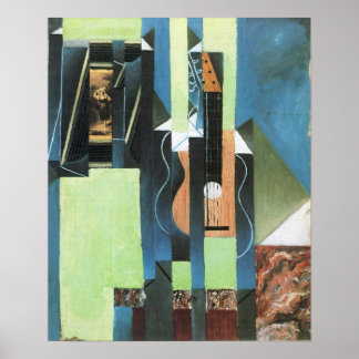 Poster Juan Gris - Guitare