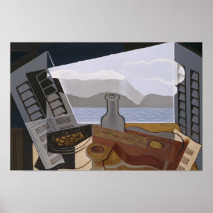 Poster Juan Gris - La fenêtre ouverte