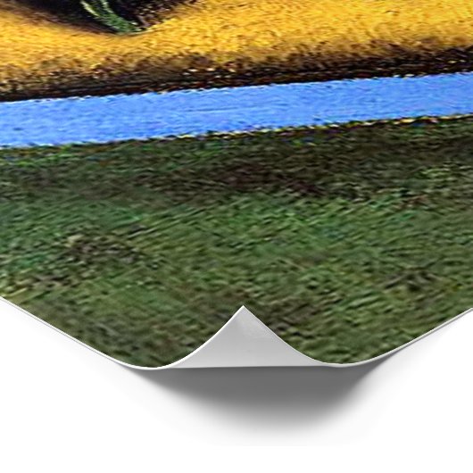 Poster Juan Gris - Paysage avec maisons à Ceret (Coin)