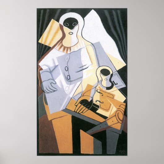 Poster Juan Gris - Pierrot (Devant)