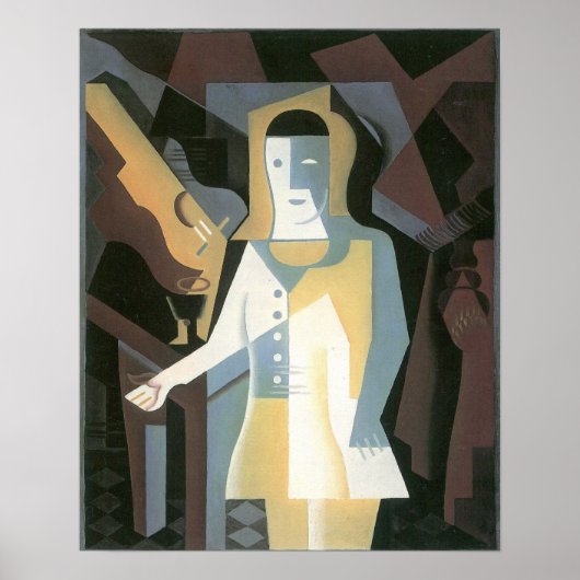 Poster Juan Gris - Pierrot (Devant)