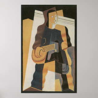 Poster Juan Gris - Pierrot
