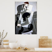 Poster Juan Gris - Portrait de Josette Gris (Cuisine)