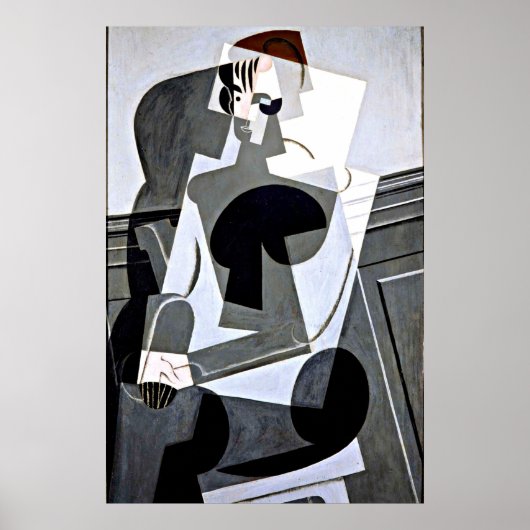Poster Juan Gris - Portrait de Josette Gris (Devant)