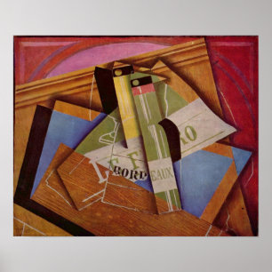 Poster Juan Gris - Still Life with Bordeau Winde