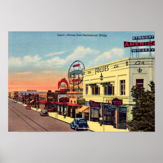 Poster Juarez, Mexique (Devant)