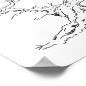 Poster Jubileum met vingerafdrukstructuur (Hoek)