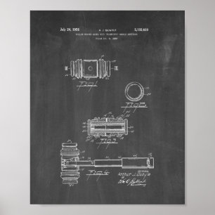 Poster Judge's Gavel Patent - Chalkboard