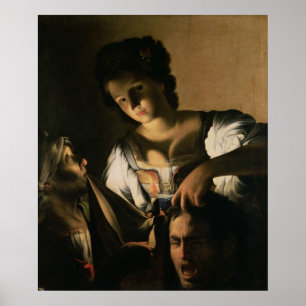 Poster Judith avec la tête d'Holopherne, 1615