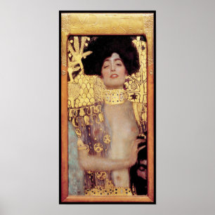Poster Judith, femme fatale, peint par Gustav Klimt, art