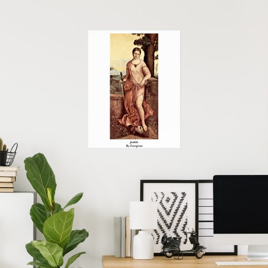 Poster Judith Par Giorgione (Bureau à domicile)