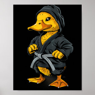 Poster Judo Canard MMA Taekwondo Canard Arts Martiaux Kun