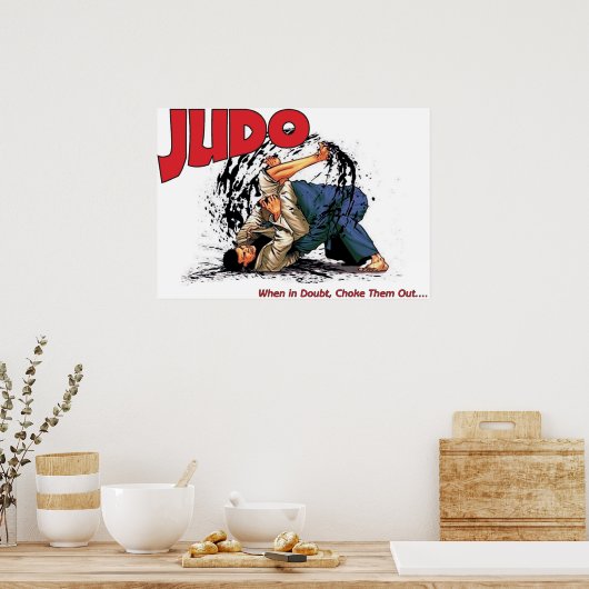 Poster Judo Choke Out (Cuisine)