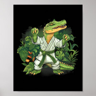 Poster Judo Crocodile Nature Kickboxing Taekwondo Arts Ma