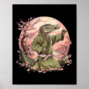 Poster Judo Crocodile Nature Kickboxing Taekwondo Arts Ma