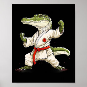 Poster Judo Crocodile Nature Kickboxing Taekwondo Arts Ma