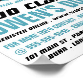 Poster Judo Design, Judo Classes Publicité (Coin)