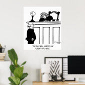Poster Juge Cartoon 4588 (Bureau à domicile)