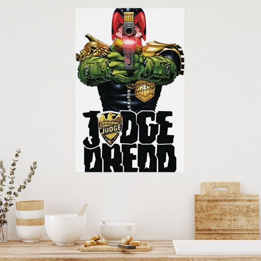 Poster juge dredd design art (Cuisine)