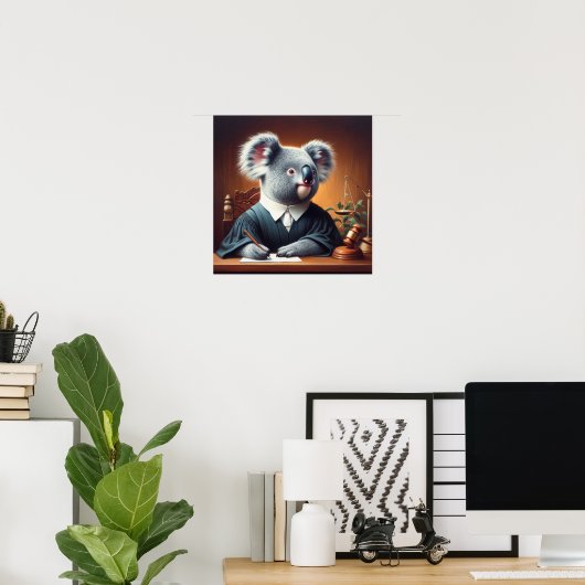 Poster Juge Koala (Bureau à domicile)