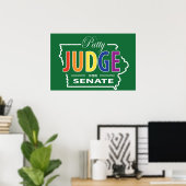 Poster Juge Patty pour le Sénat v4 (Bureau à domicile)