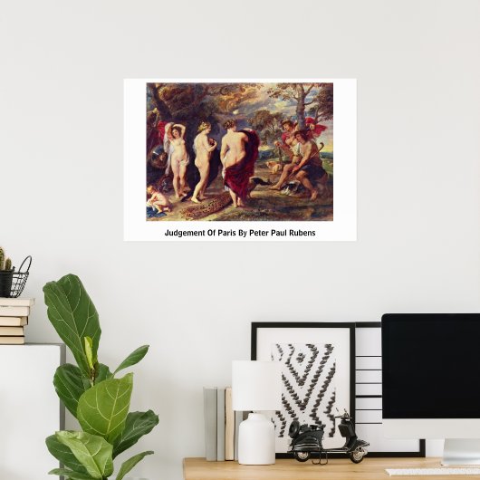 Poster Jugement De Paris Par Peter Paul Rubens (Bureau à domicile)
