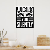 Poster Jugement silencieux Gras Design graphique (Cuisine)