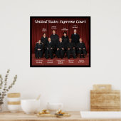 Poster Juges de la Cour suprême des États-Unis (Cuisine)