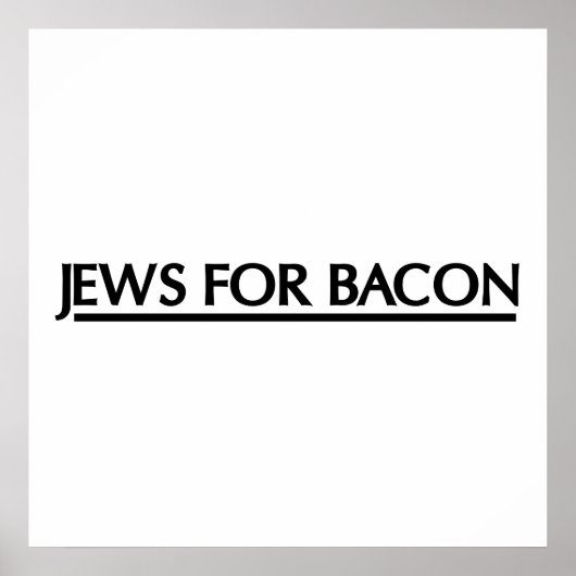 Poster Juifs pour Bacon (Devant)