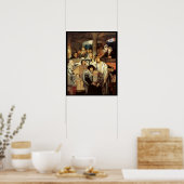 Poster Juifs priant par Maurycy Gottlieb - Vers 1878 (Cuisine)