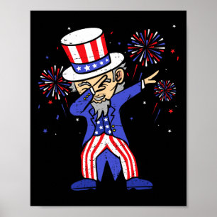 Poster Juillet Chemises Pour Enfants Drôle Dabbing Oncle